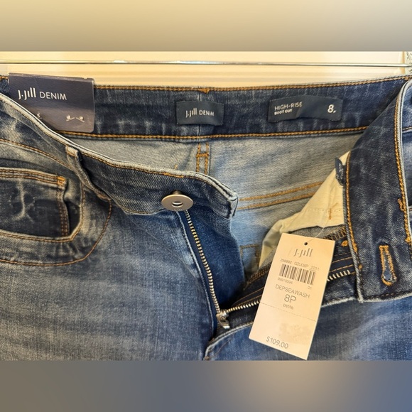 NEW J. Jill Denim High-Rise Boot Cut Jeans Size 8P - Picture 5 of 5